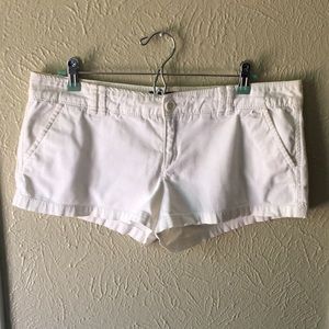 A&F White Shorts